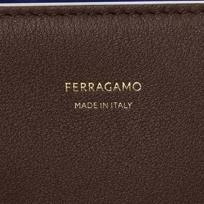 Salvatore Ferragamo Calfskin Medium Hug Bag Clay Lapis 6 of 10