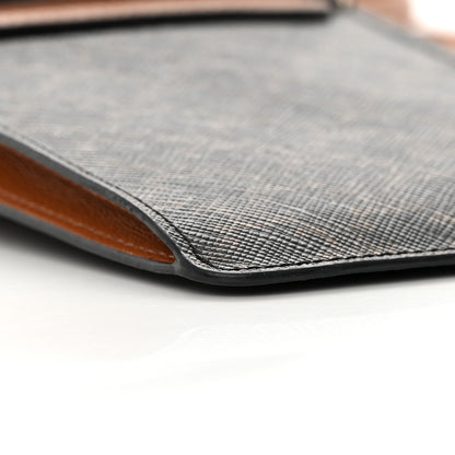 Celine Triomphe Canvas Lambskin Phone Pouch With Flap Tan 10 of 14