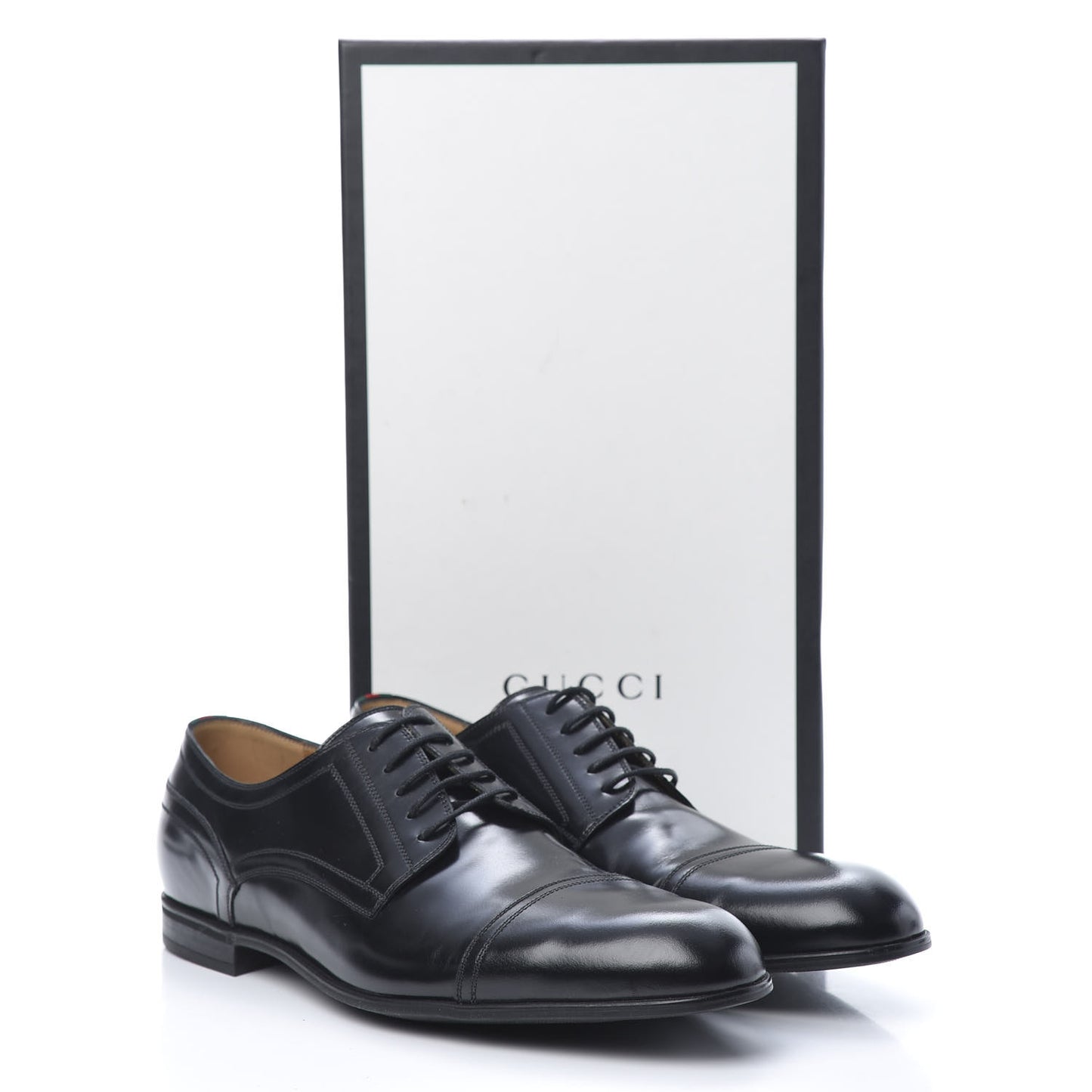 Calfskin Mens Captoe Derby Loafers 9 Black