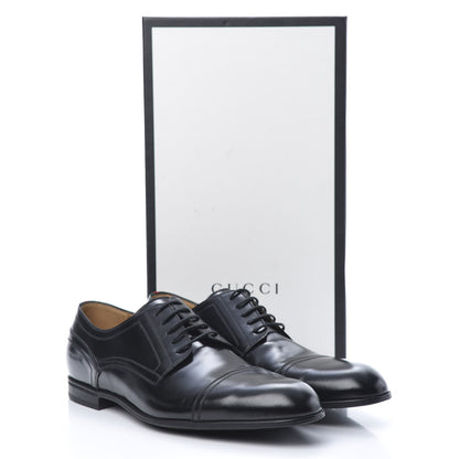 Gucci Calfskin Mens Captoe Derby Loafers 9 Black 8 of 9