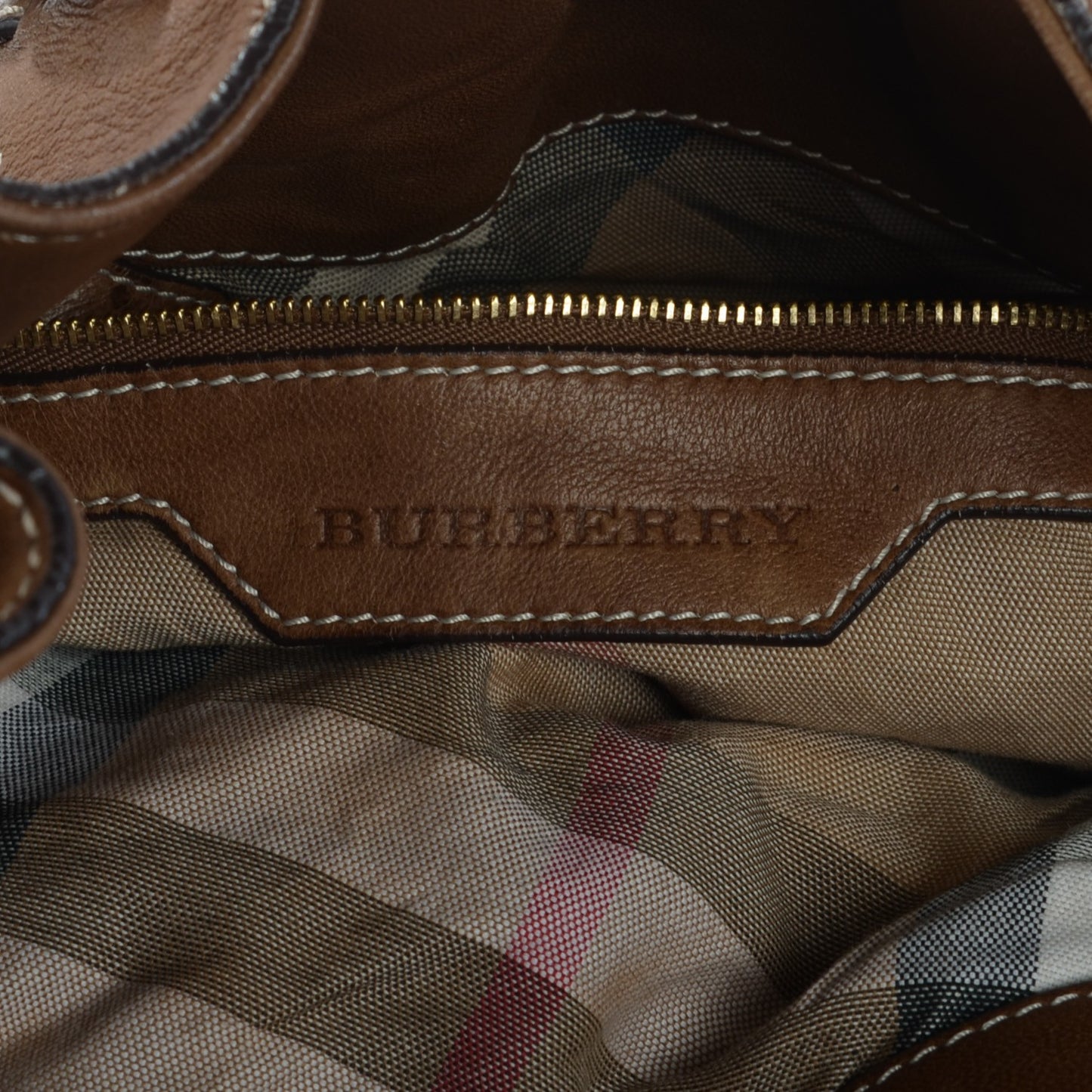Washed Lambskin Tote Brown
