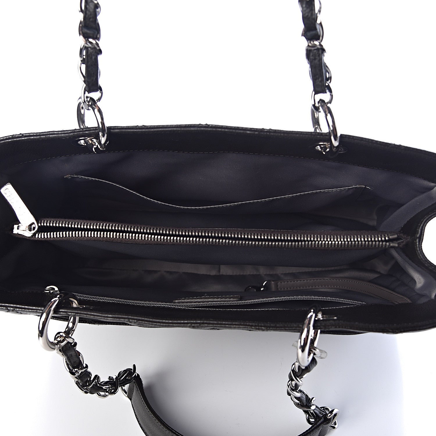 Chanel Caviar Quilted Grand Shopping Tote GST Dark Brown 5 of 11