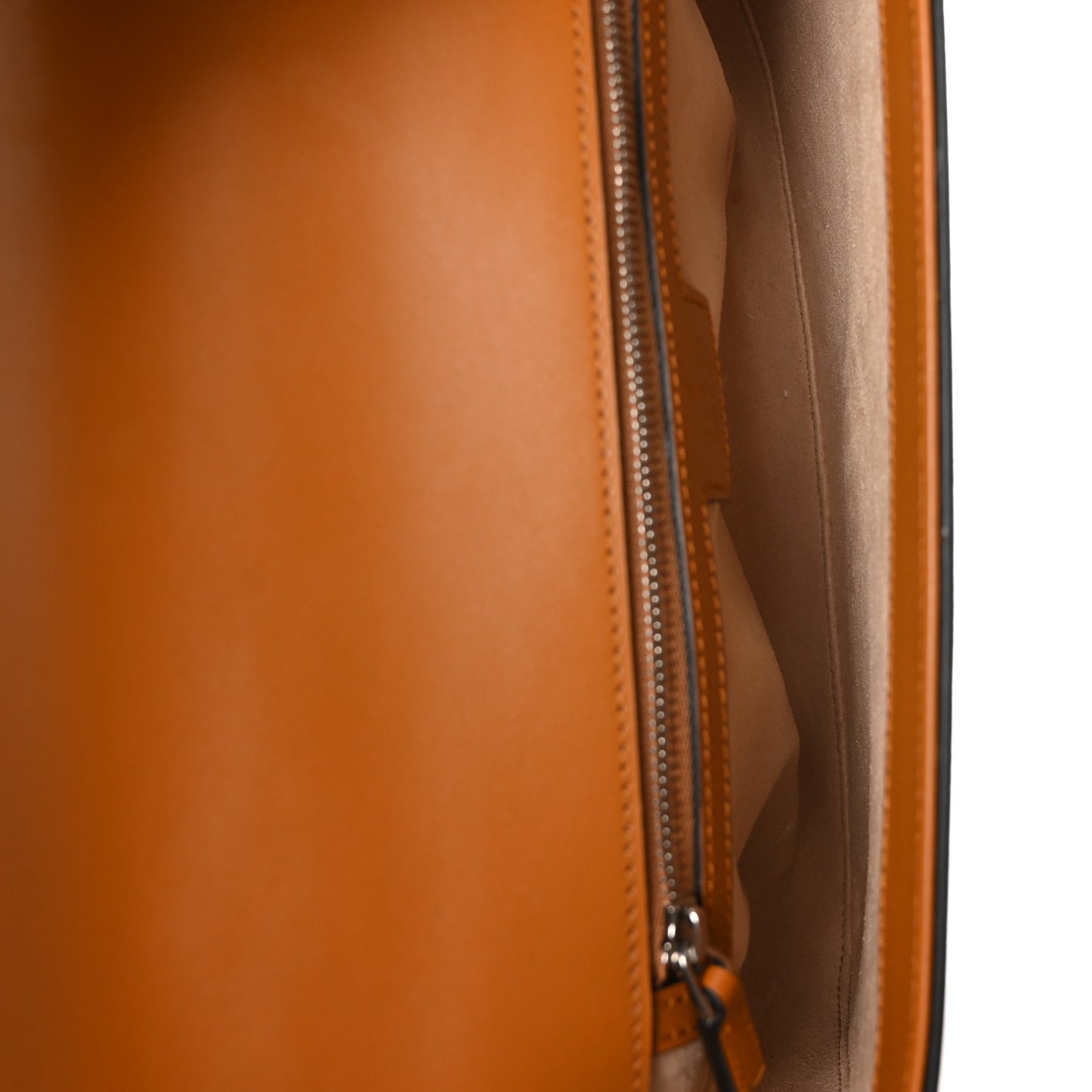Senna Calfskin Petite GG Top Handle Shoulder Bag Brown
