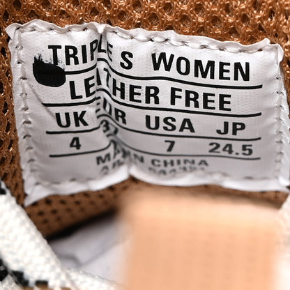 Balenciaga Fabric Mesh Clear Sole Womens Triple S Sneakers 37 Light Camel 8 of 9