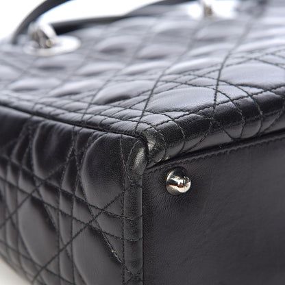 Christian Dior Lambskin Cannage Large Lady Dior Black 11 of 15