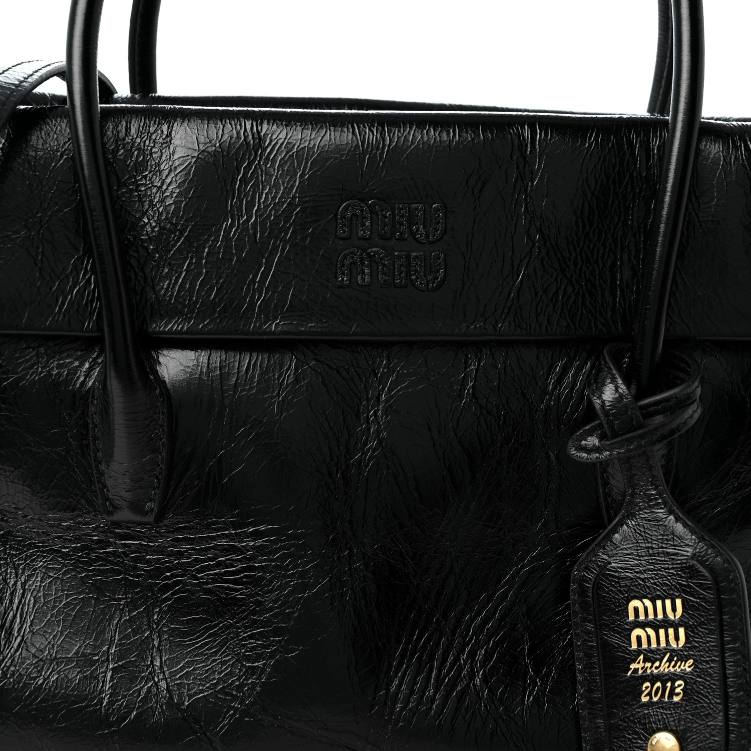 Miu Miu Nappa Solitaire Bag Black 8 of 10