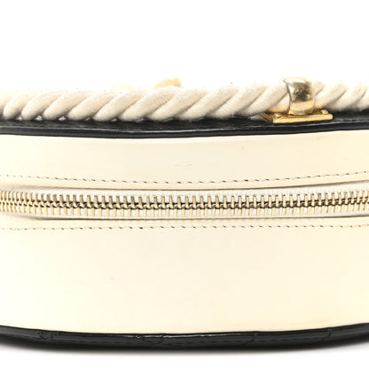 Chanel Crumpled Calfskin Cotton Small En Vogue Round Bag Black 9 of 11