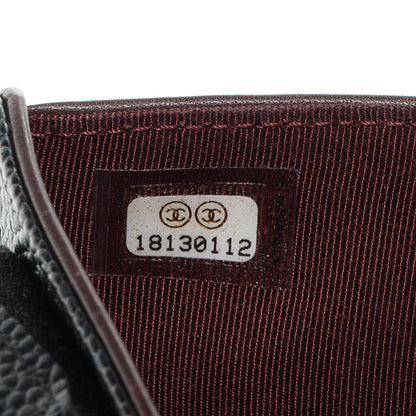 Chanel Caviar Quilted Zipped Pocket Wallet Black 8 of 9