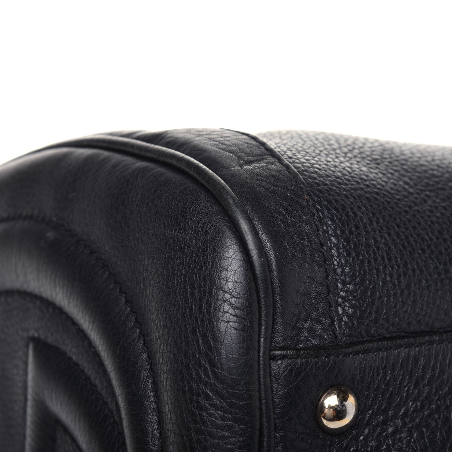 Gucci Pebbled Calfskin Medium Soho Boston Black 23 of 33