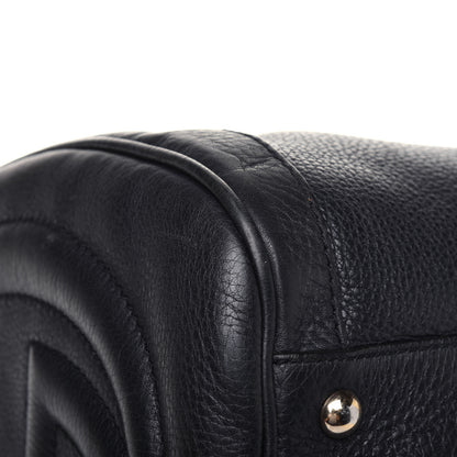 Gucci Pebbled Calfskin Medium Soho Boston Black 23 of 33