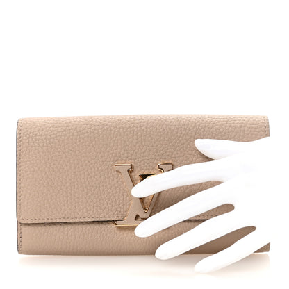 Louis Vuitton Taurillon Capucines Wallet Galet 2 of 6