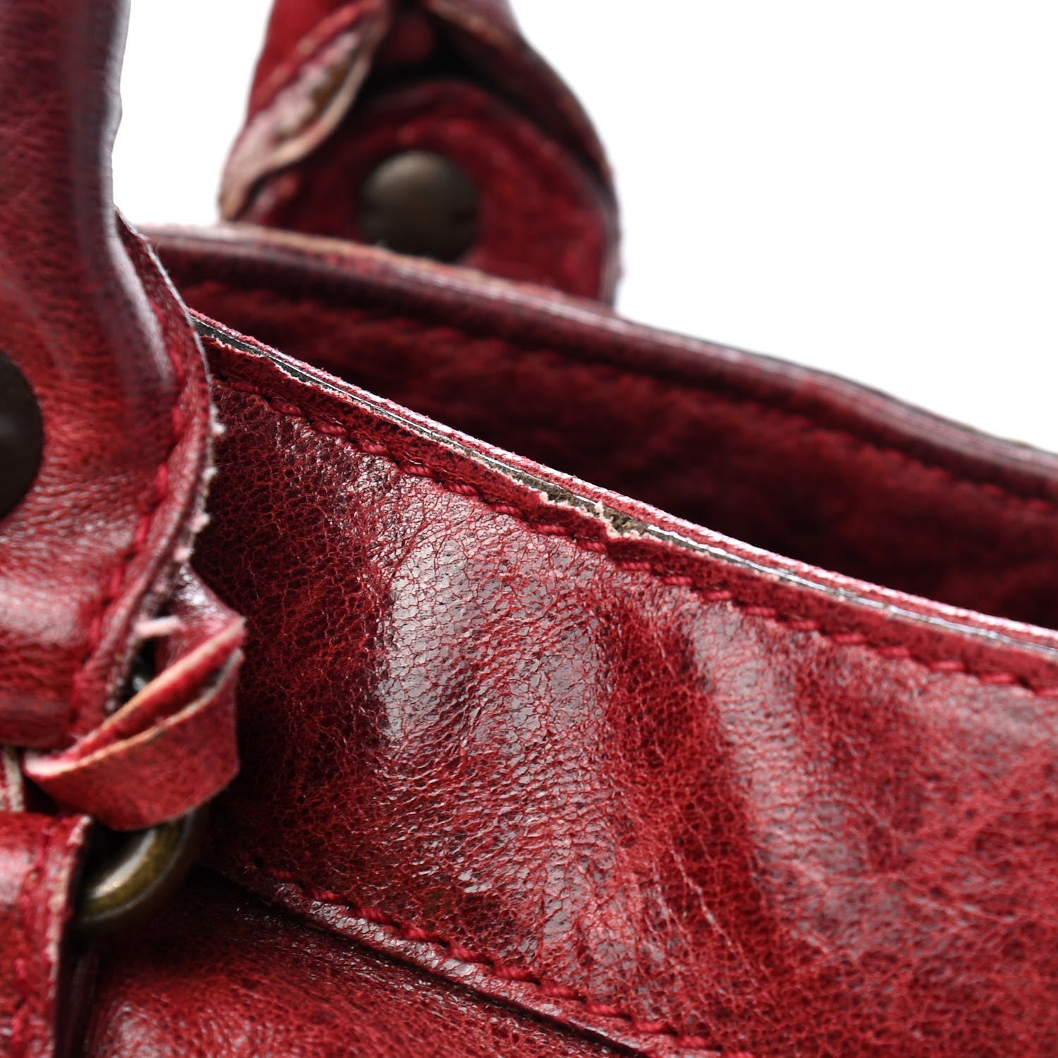 Balenciaga Chevre Classic Hardware Purse Rouge Vif 15 of 19