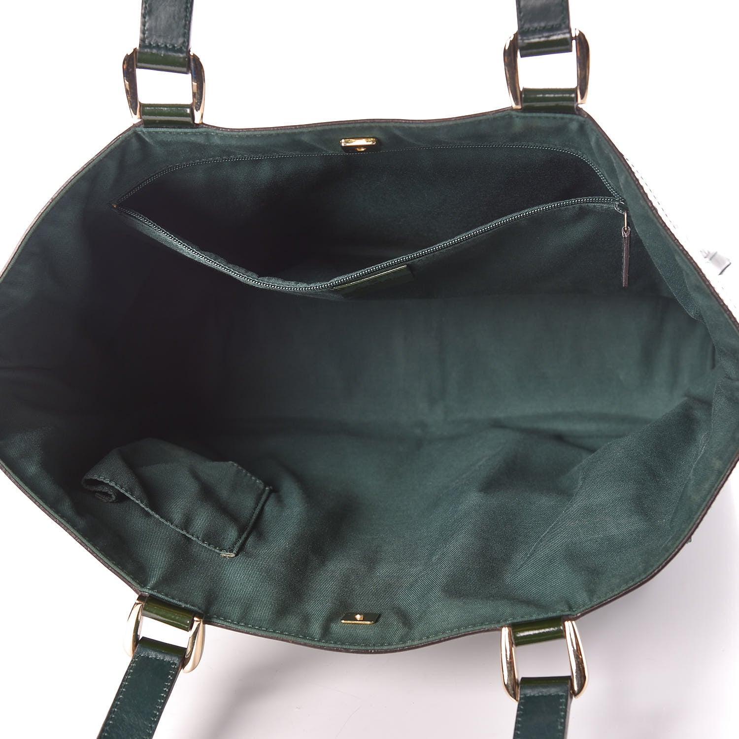 Gucci Shiny Guccissima Abbey D Ring Tote Green 7 of 9