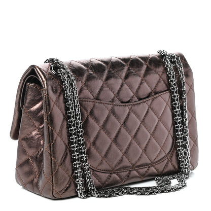 Chanel Metallic Aged Calfskin Quilted 2.55 Reissue 226 Flap Bronze 3 of 10