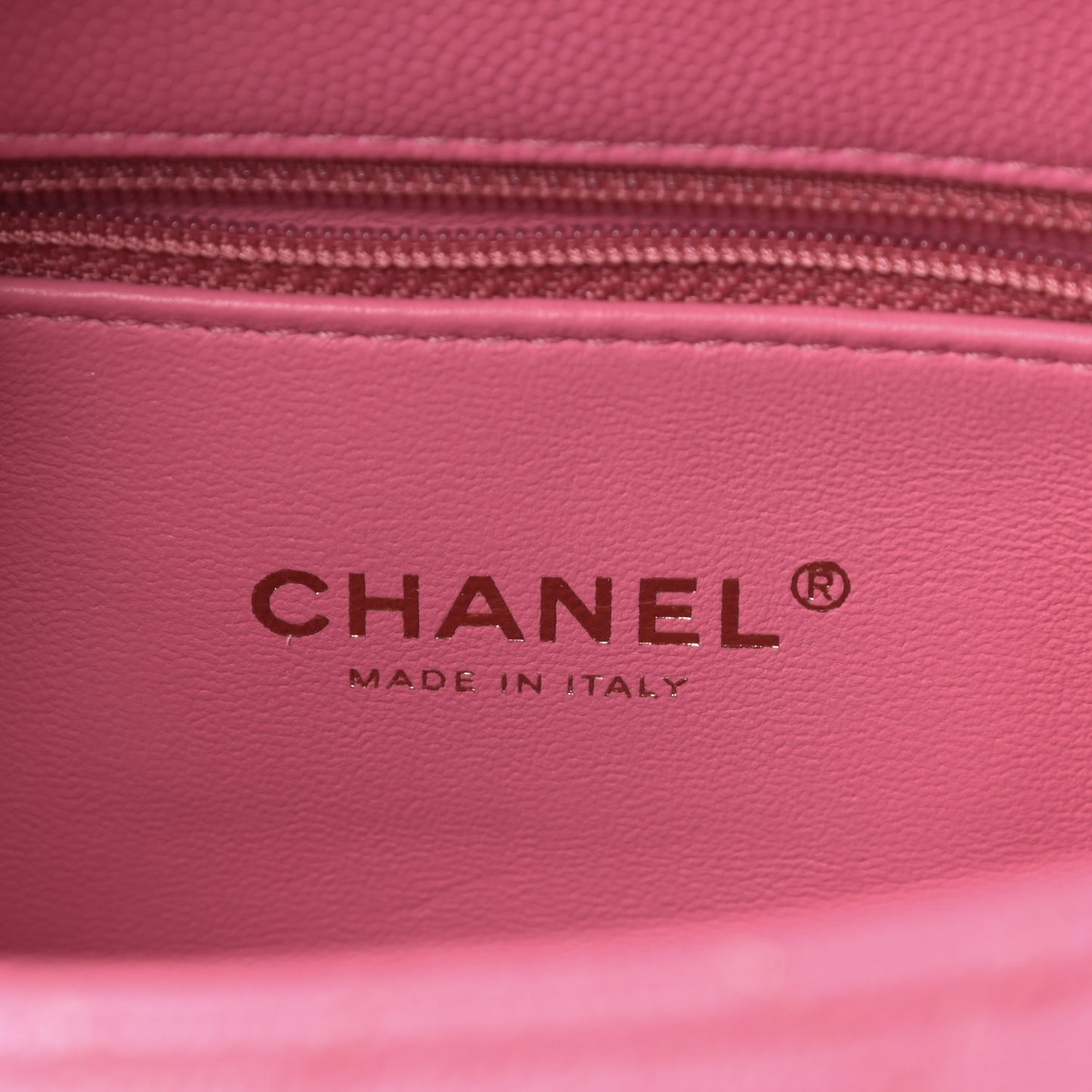 Caviar Lizard Embossed Quilted Mini Coco Handle Flap Pink