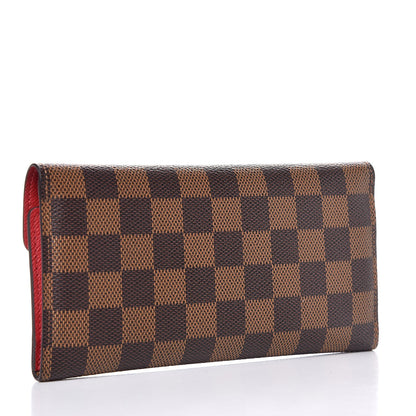 Louis Vuitton Damier Ebene Josephine Wallet Red 3 of 7