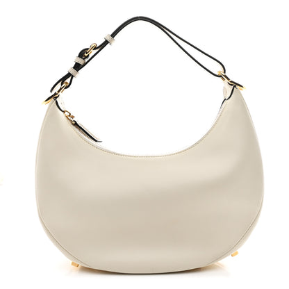 Fendi Vitello Grace Matte Small Fendigraphy Hobo Bag White Ice 1 of 10