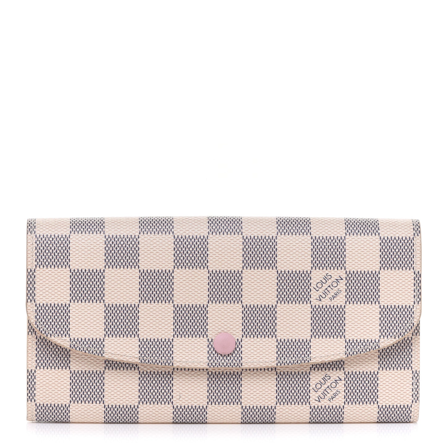 Damier Azur Emilie Wallet Rose Ballerine