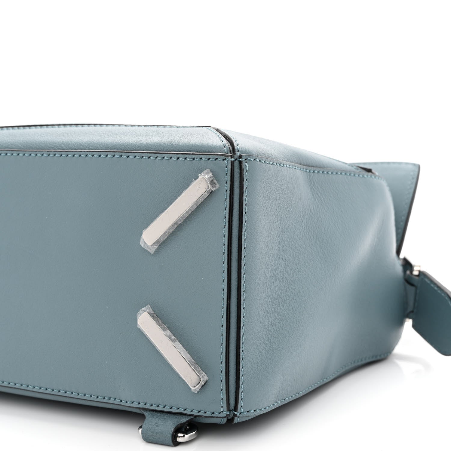 Loewe Calfskin Small Puzzle Bag Stone Blue 10 of 14