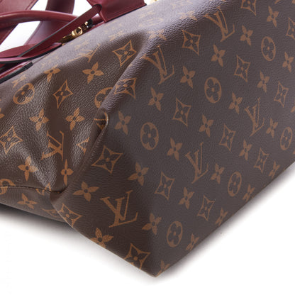 Louis Vuitton Monogram Flower Zipped Tote MM Bordeaux 5 of 8