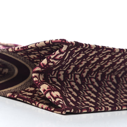 Christian Dior Oblique Large Book Tote Burgundy Multicolor 8 of 10