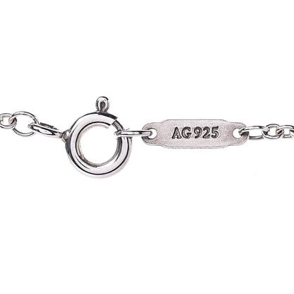 Tiffany Sterling Silver Sapphire Knot Key Pendant Necklace 6 of 7