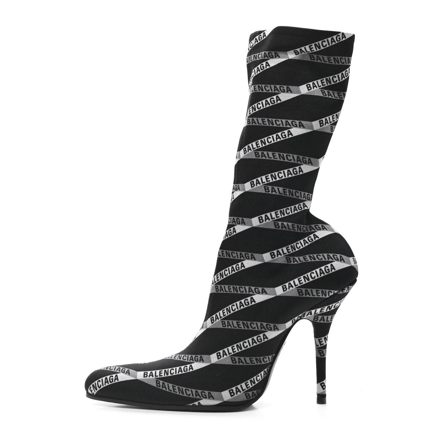Spandex Losange Monogram 110mm Booties 38.5 Gris Black