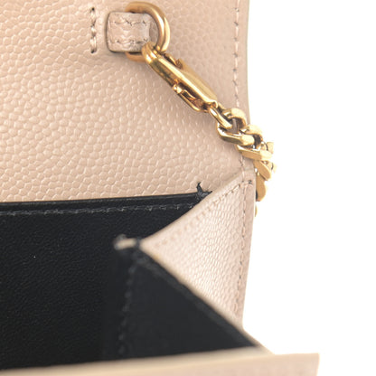 Saint Laurent Grain De Poudre Monogram Cassandra Clasp Bag Beige 11 of 12