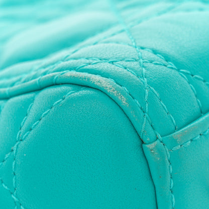 Christian Dior Lambskin Cannage Medium Lady Dior Turquoise 11 of 11