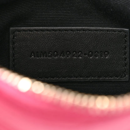 Saint Laurent Grain De Poudre Chevron Monogram Bill Pouch Fresh Fuxia 7 of 13