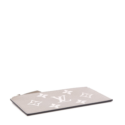 Louis Vuitton Empreinte Monogram Giant Pochette Felicie Zippered Insert Tourterelle Creme 3 of 5