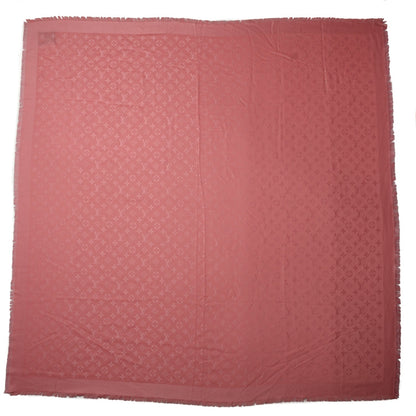 Louis Vuitton Silk Wool Monogram Shawl Corail 6 of 10