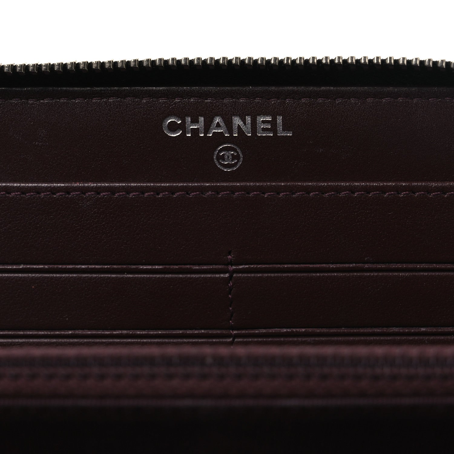 Chanel Caviar Quilted Large Gusset Zip Around Wallet Black 6 of 11