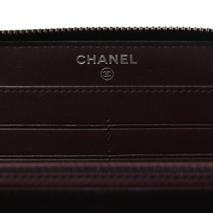 Chanel Caviar Quilted Large Gusset Zip Around Wallet Black 6 of 11