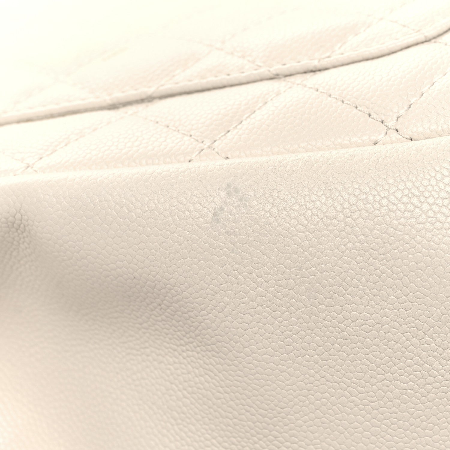Chanel Caviar Quilted Grand Shopping Tote GST White 14 of 19
