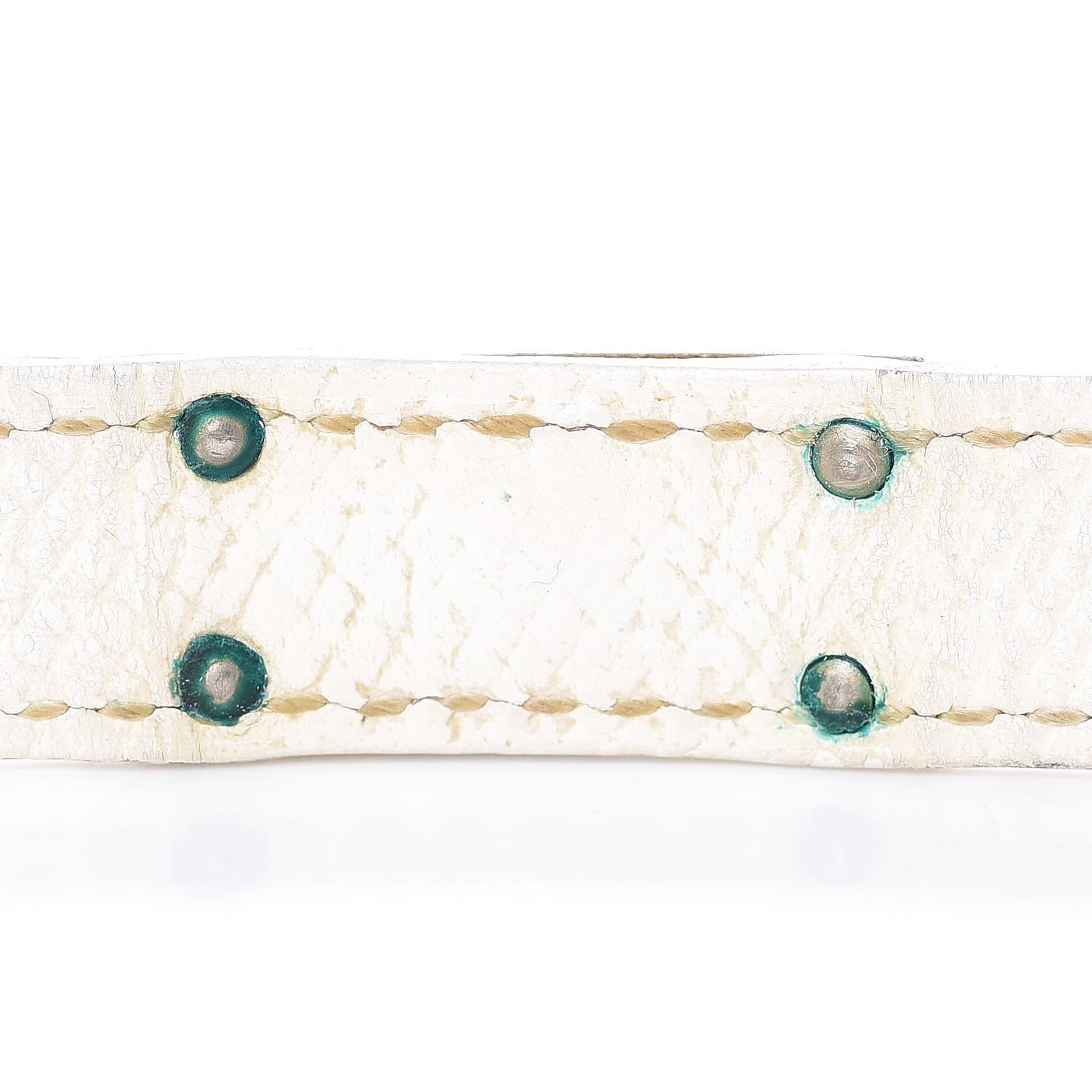 Epsom Kelly Double Tour Bracelet M White