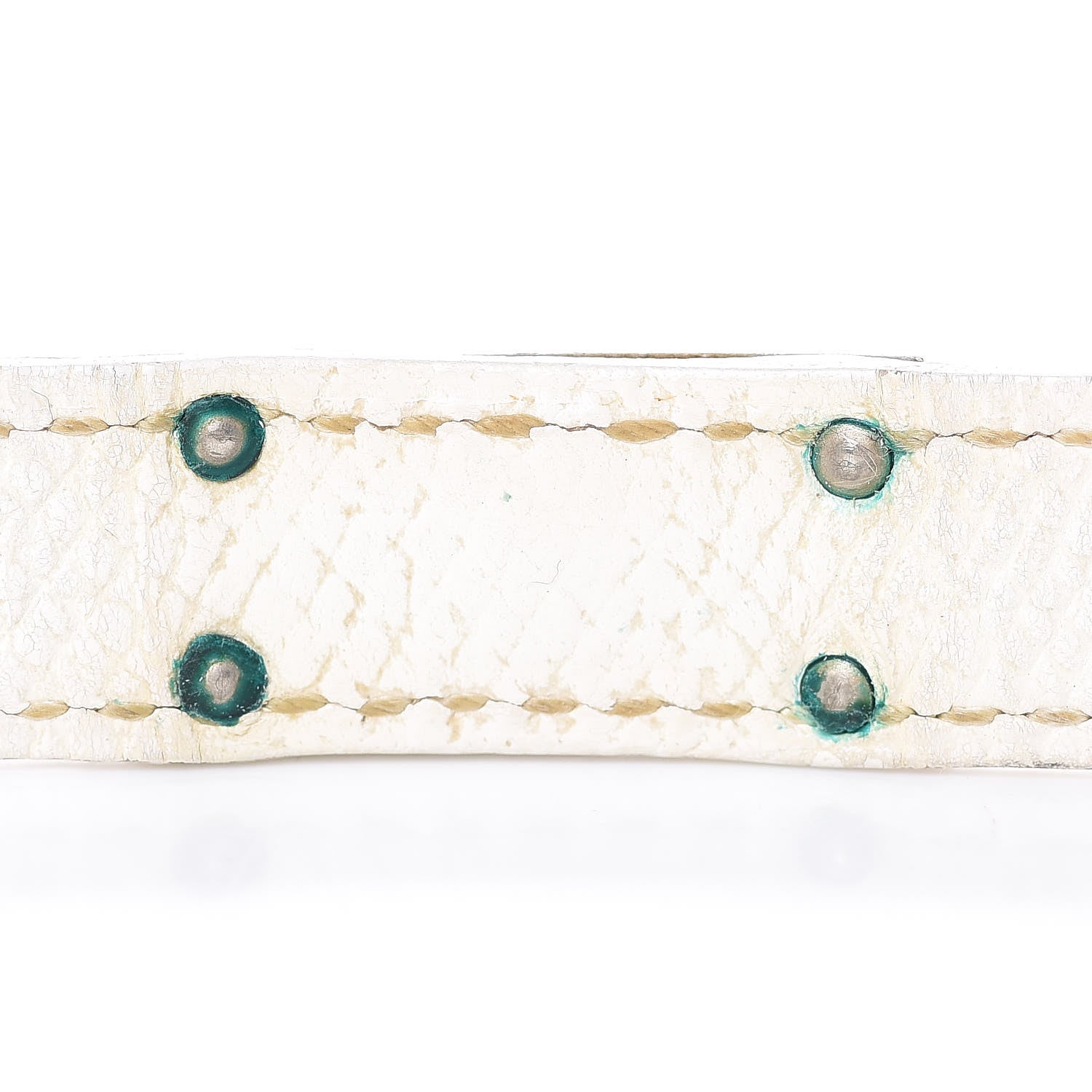 Hermes Epsom Kelly Double Tour Bracelet M White 5 of 8