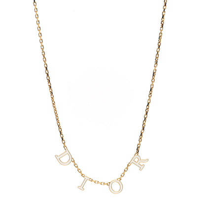 Christian Dior Metal Lacquer Dio(r)evolution Necklace Gold 1 of 6