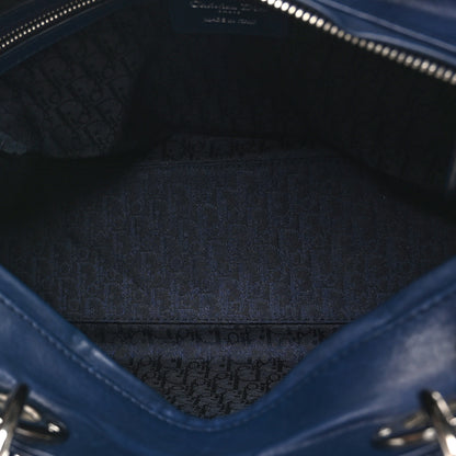 Christian Dior Lambskin Cannage Large Lady Dior Navy Blue 5 of 10