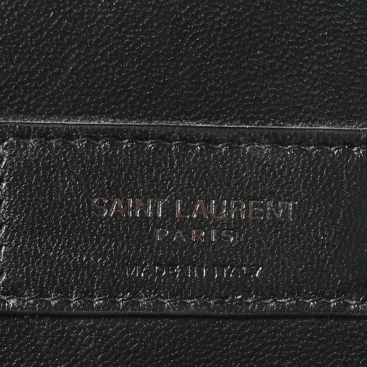 Saint Laurent Grain De Poudre Medium West Hollywood Monogram Fold-Over Black 7 of 12