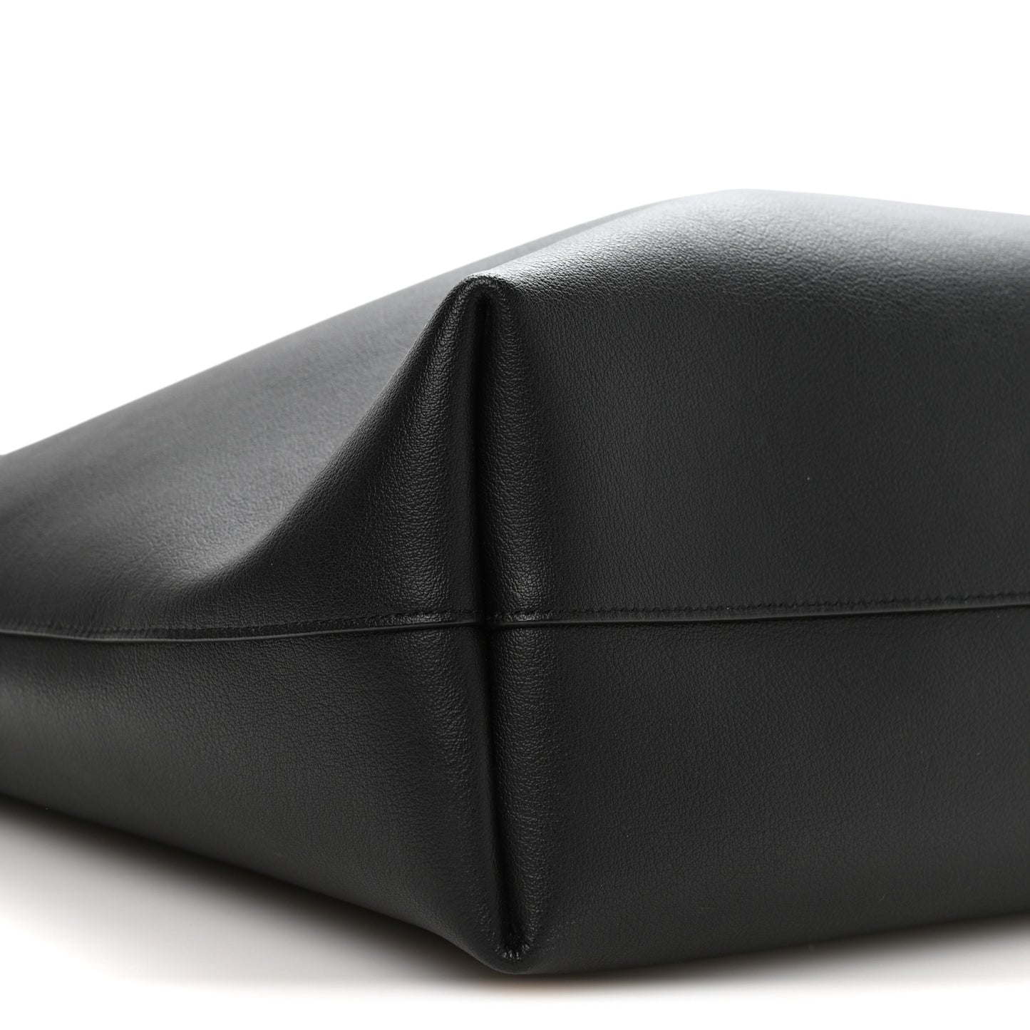 Calfskin Large Shopping Tote Black