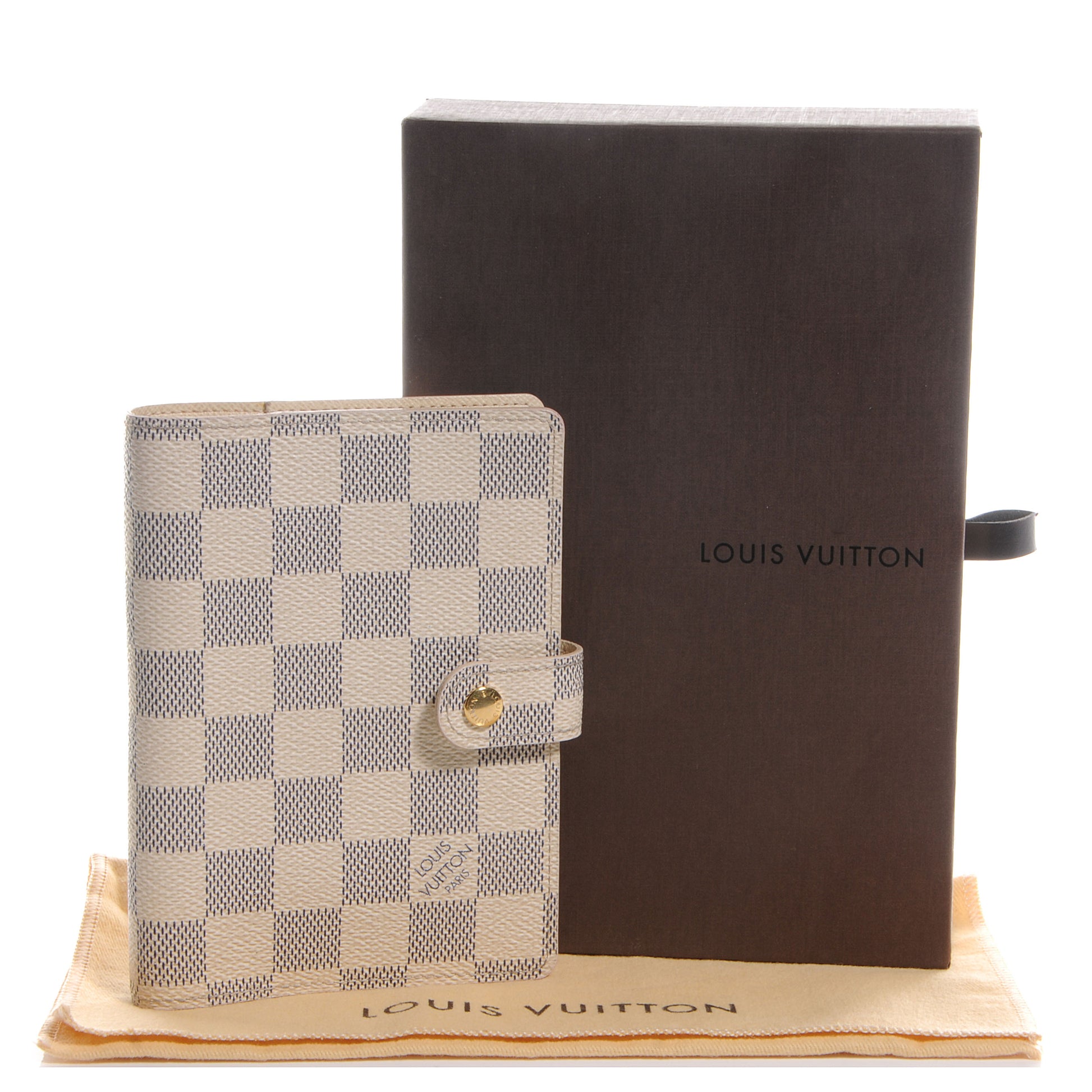 Louis Vuitton Damier Azur Small Ring Agenda Cover 5 of 8