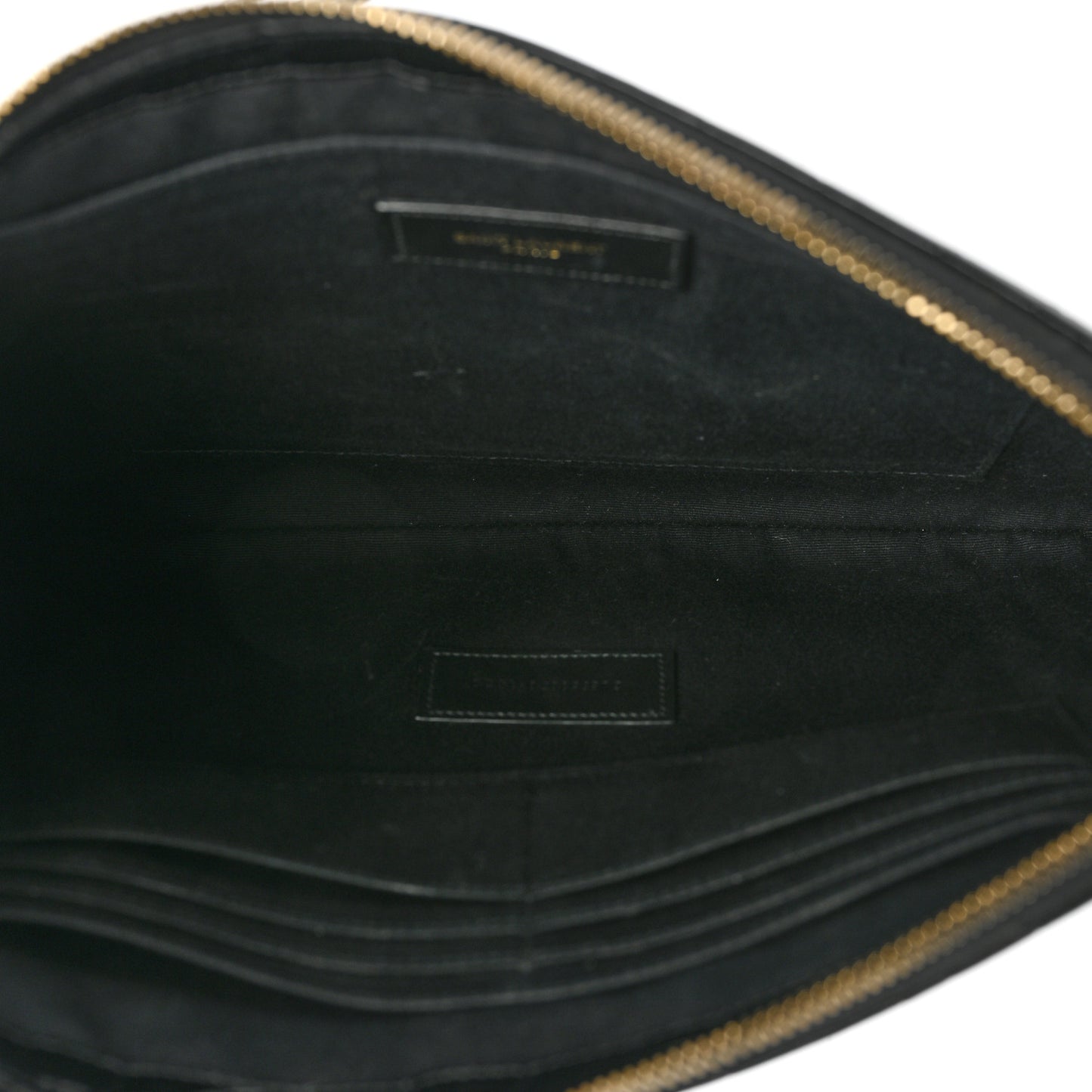 Calfskin Crocodile Embossed Tablet Pouch Black