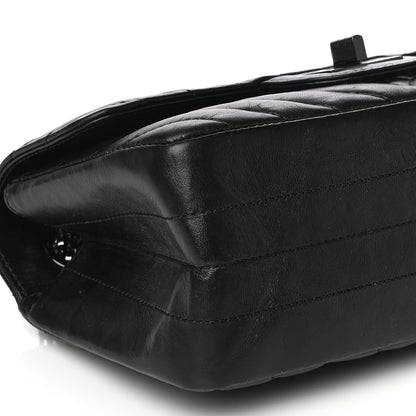Chanel Aged Calfskin Chevron Quilted 2.55 Reissue Mini Flap So Black 9 of 10