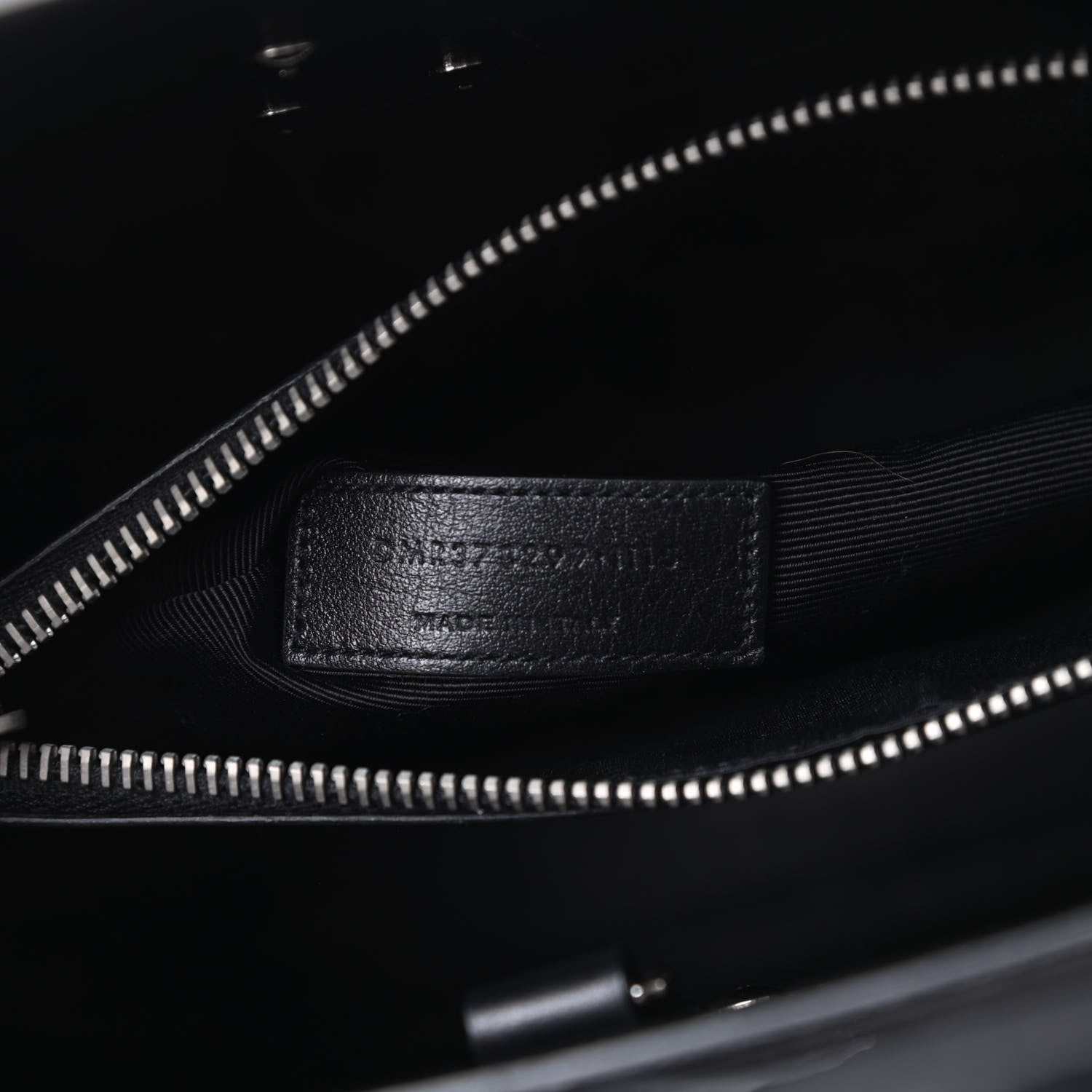 Saint Laurent Calfskin Crocodile Embossed Small Sac de Jour Black 7 of 12
