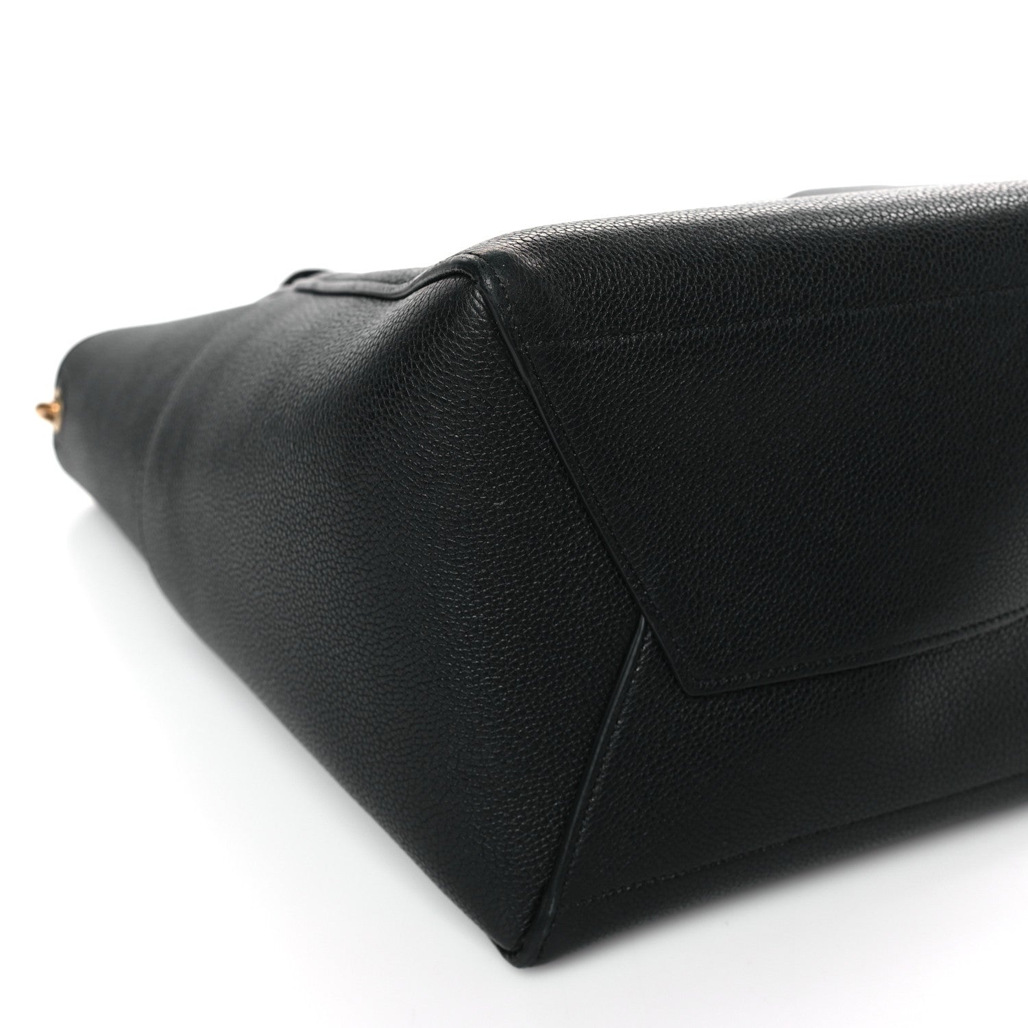 Celine Soft Grained Calfskin Sangle Bucket Bag Black 7 of 8