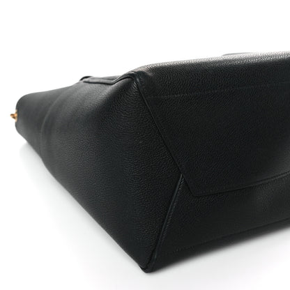 Celine Soft Grained Calfskin Sangle Bucket Bag Black 7 of 8