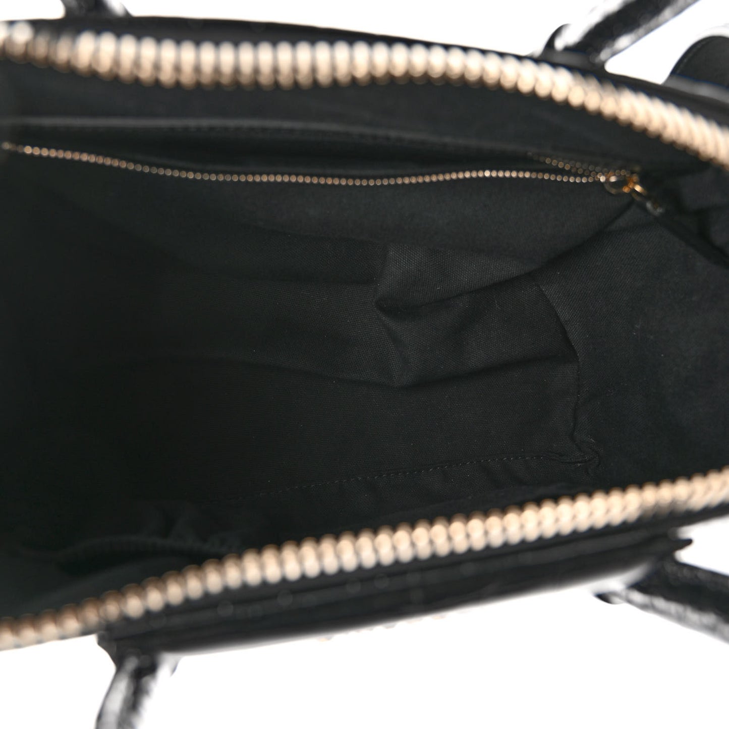 Calfskin Crocodile Embossed Small Antigona Black