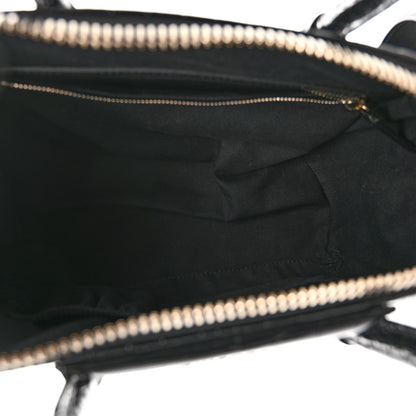 Givenchy Calfskin Crocodile Embossed Small Antigona Black 5 of 11