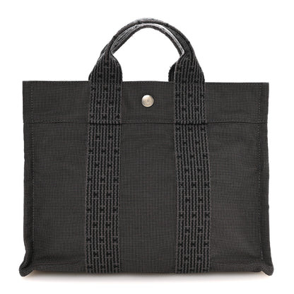 Hermes Canvas Herline PM Tote Grey 1 of 11
